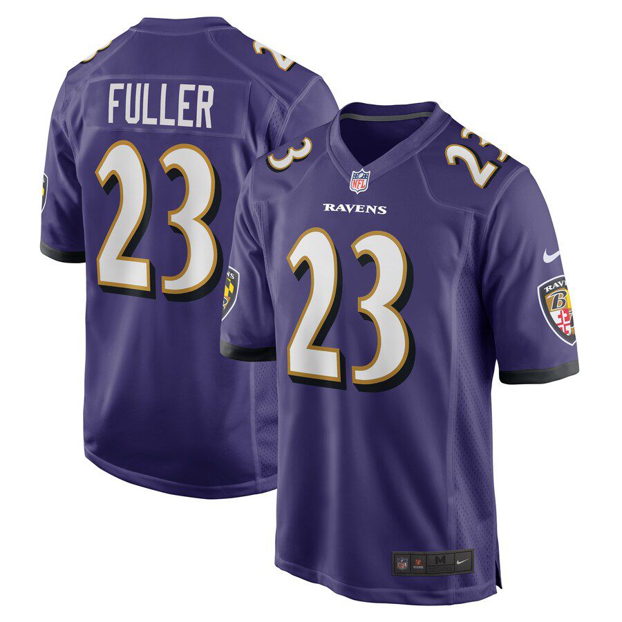 Men Baltimore Ravens #23 Kyle Fuller Nike Purple Game Player NFL Jersey->baltimore ravens->NFL Jersey